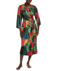N Natori N Natori Harvest Printed Satin Robe