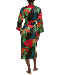 N Natori N Natori Harvest Printed Satin Robe
