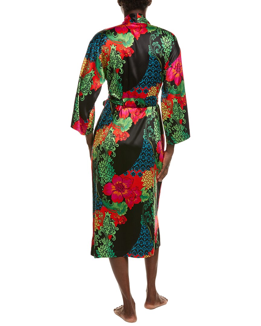 N Natori N Natori Harvest Printed Satin Robe