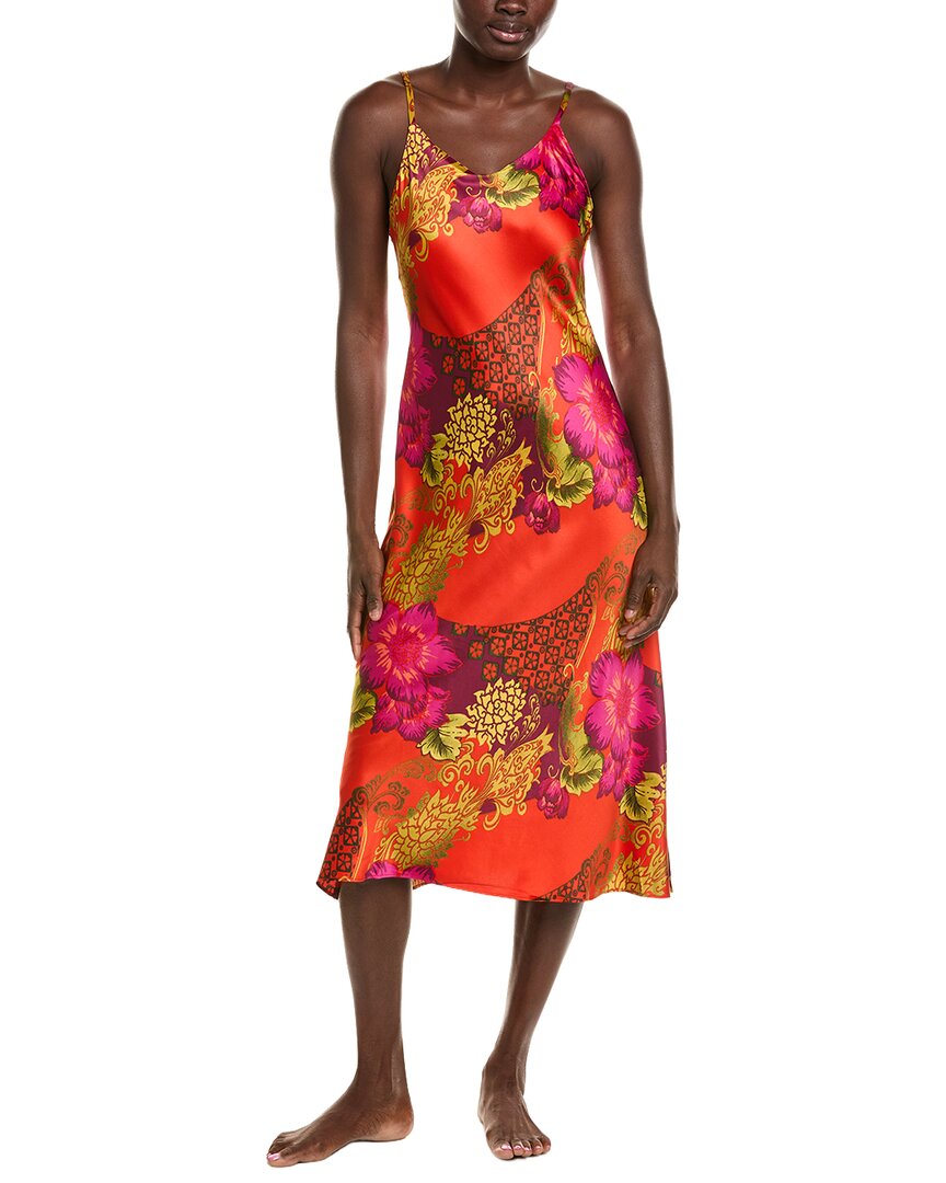 N Natori N Natori Harvest Printed Satin Gown
