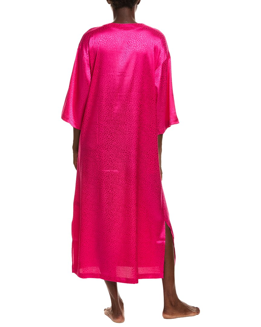 N Natori N Natori Wilderness Satin Jacquard Caftan