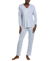 N Natori N Natori 2Pc Wild Instinct Printed Brushed Pajama Set