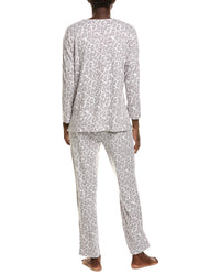 N Natori N Natori 2Pc Wild Instinct Printed Brushed Pajama Set