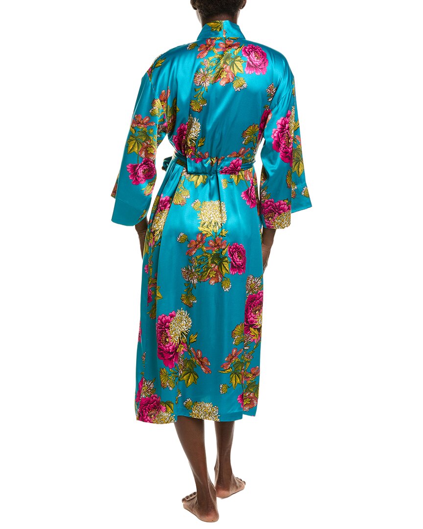 N Natori N Natori Crysanthe Printed Satin Robe