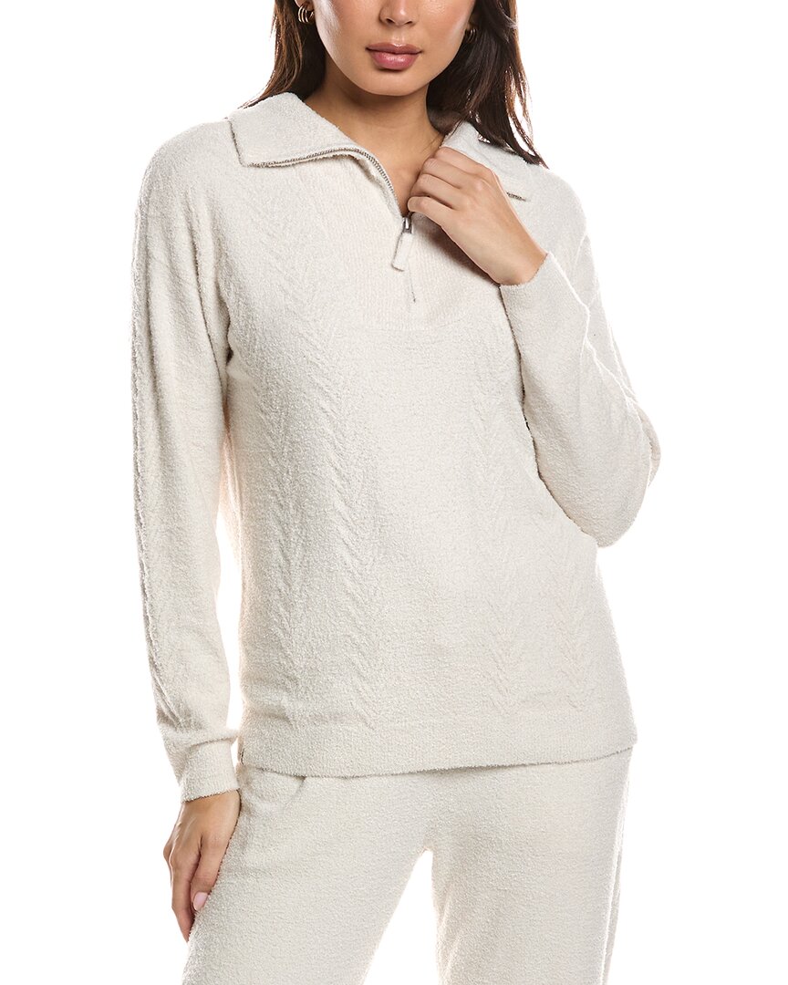 Barefoot Dreams Barefoot Dreams Cozychic Lite Cable 1/2-Zip Pullover