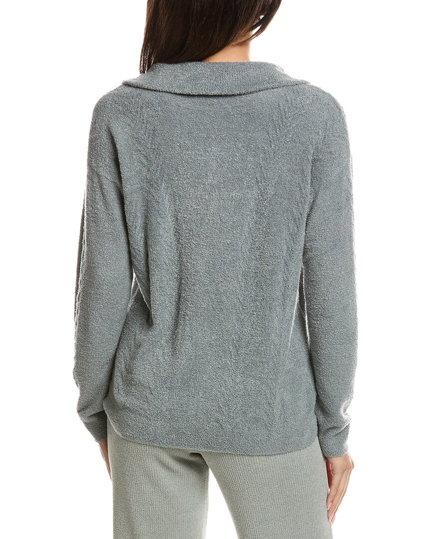 Barefoot Dreams Barefoot Dreams Cozychic Lite Cable 1/2-Zip Pullover