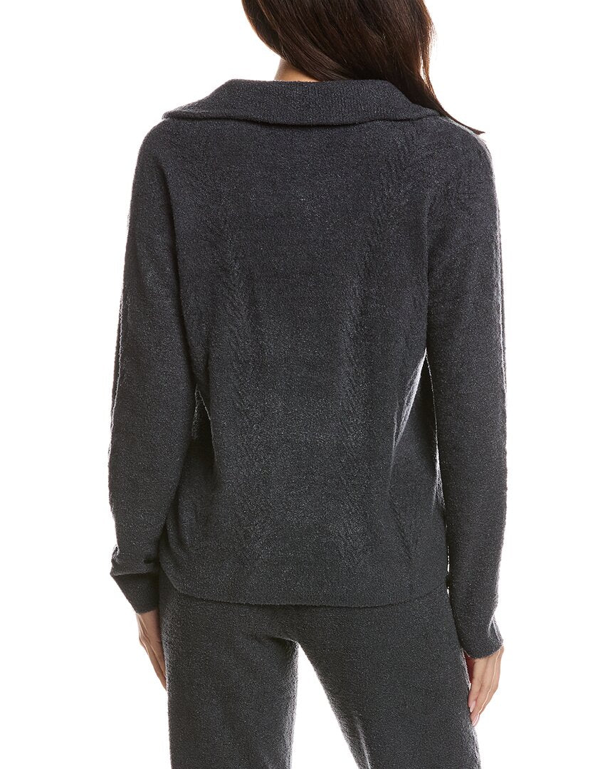 Barefoot Dreams Barefoot Dreams Cozychic Lite Cable 1/2-Zip Pullover