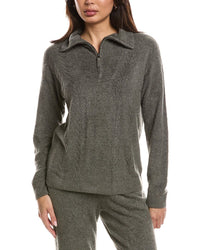 Barefoot Dreams Barefoot Dreams Cozychic Lite Cable 1/2-Zip Pullover