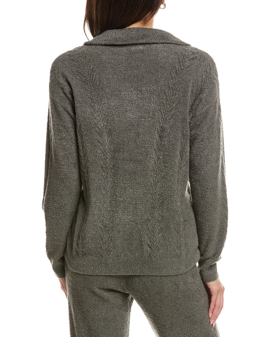 Barefoot Dreams Barefoot Dreams Cozychic Lite Cable 1/2-Zip Pullover