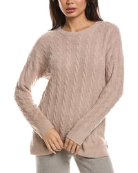 Barefoot Dreams Barefoot Dreams Cozychic Lite Cable Slit Pullover