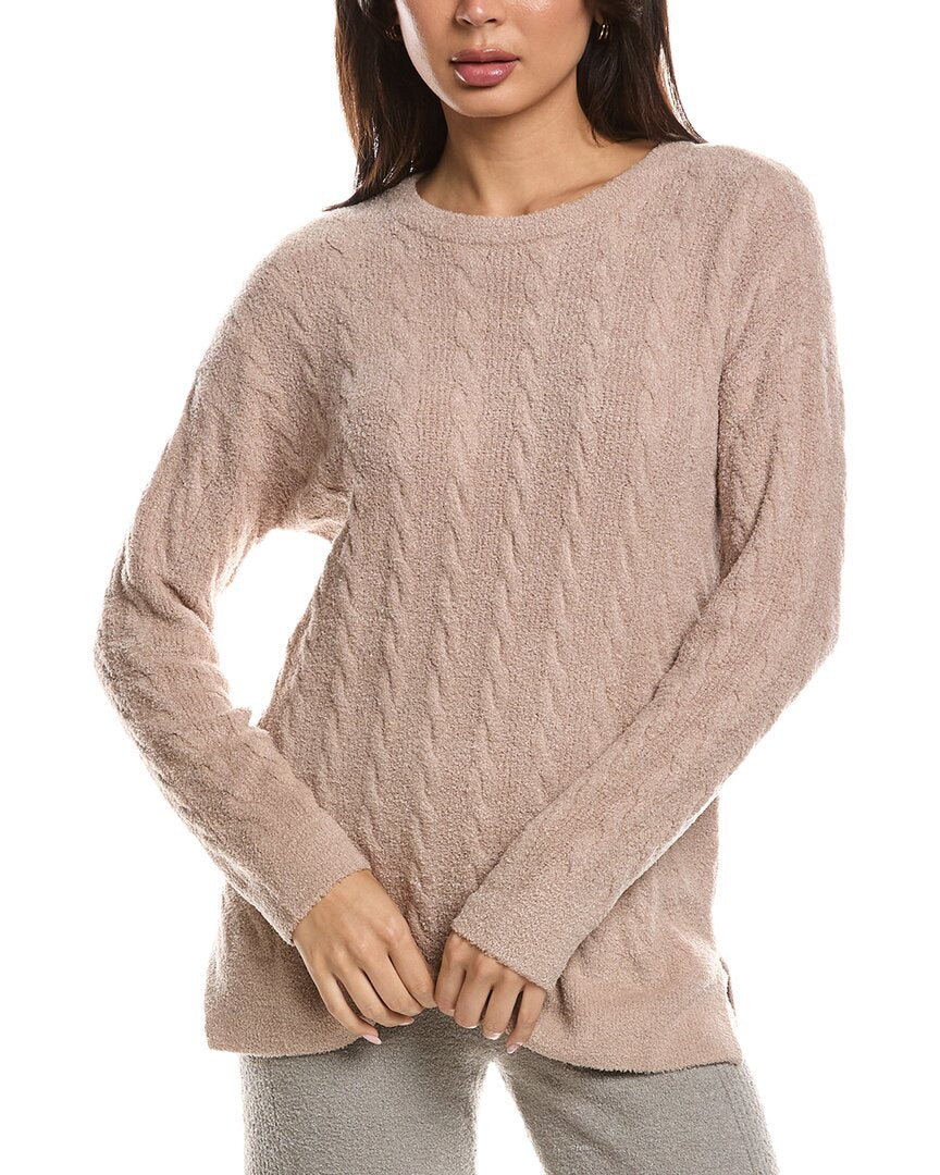Barefoot Dreams Barefoot Dreams Cozychic Lite Cable Slit Pullover