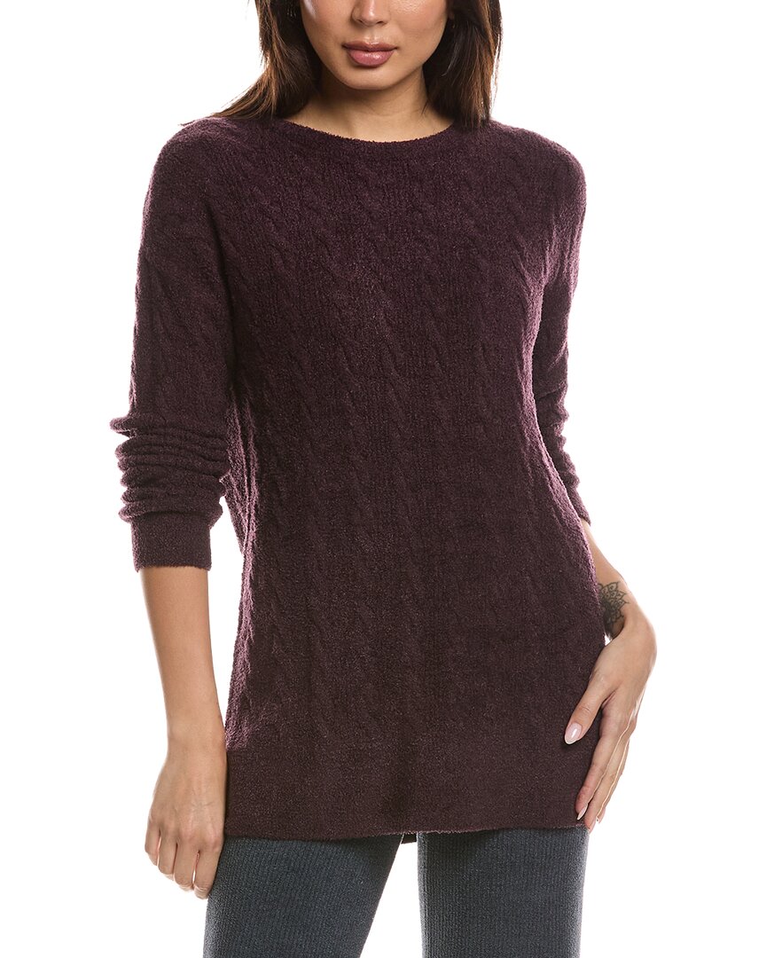 Barefoot Dreams Barefoot Dreams Cozychic Lite Cable Slit Pullover