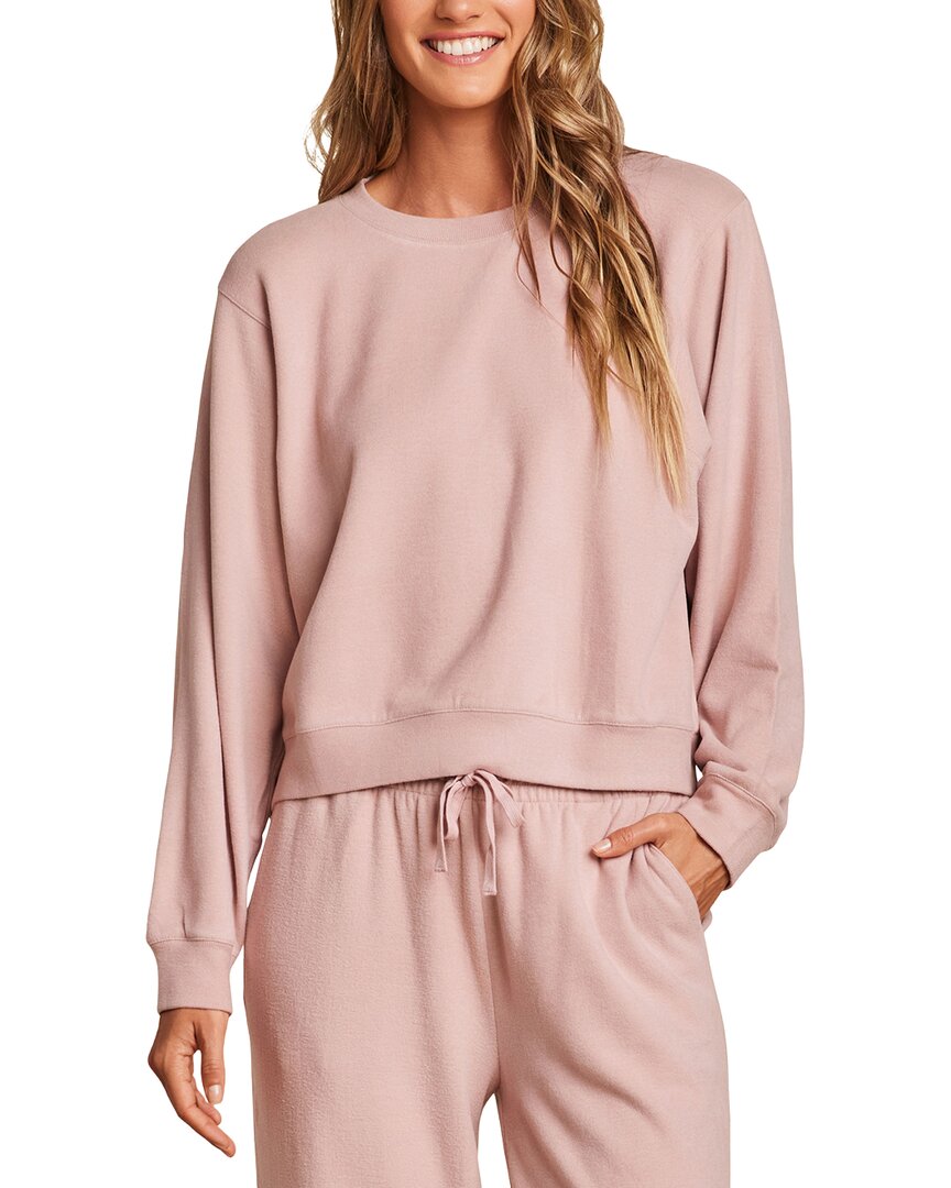 Barefoot Dreams Barefoot Dreams Mc Brushed Fleece Split Neck Pullover