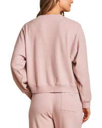 Barefoot Dreams Barefoot Dreams Mc Brushed Fleece Split Neck Pullover