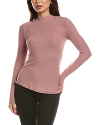 Barefoot Dreams Barefoot Dreams Malibu Collection Ultra Soft Rib Mock Neck Pullover