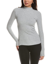 Barefoot Dreams Barefoot Dreams Malibu Collection Ultra Soft Rib Mock Neck Pullover