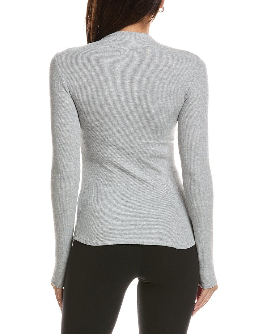Barefoot Dreams Barefoot Dreams Malibu Collection Ultra Soft Rib Mock Neck Pullover
