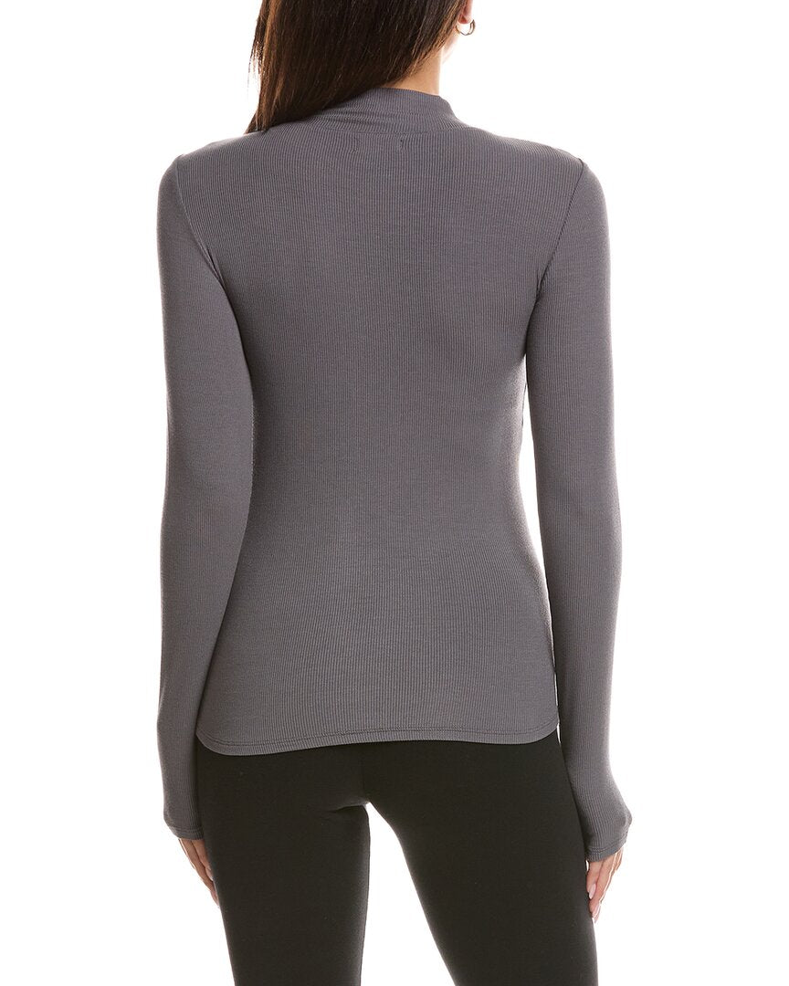 Barefoot Dreams Barefoot Dreams Malibu Collection Ultra Soft Rib Mock Neck Pullover