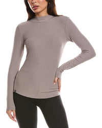 Barefoot Dreams Barefoot Dreams Malibu Collection Ultra Soft Rib Mock Neck Pullover