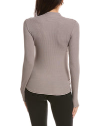 Barefoot Dreams Barefoot Dreams Malibu Collection Ultra Soft Rib Mock Neck Pullover