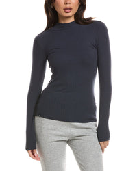 Barefoot Dreams Barefoot Dreams Malibu Collection Ultra Soft Rib Mock Neck Pullover