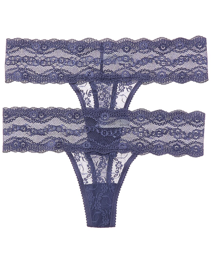 b.tempt'd B.Tempt'd By Wacoal 2Pk Lace Kiss Thong