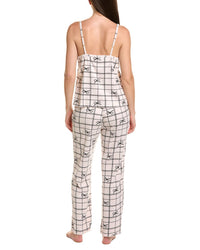Flora By Flora Nikrooz 3Pc Printed Pointelle Knit Cami, Pant, & Short Set