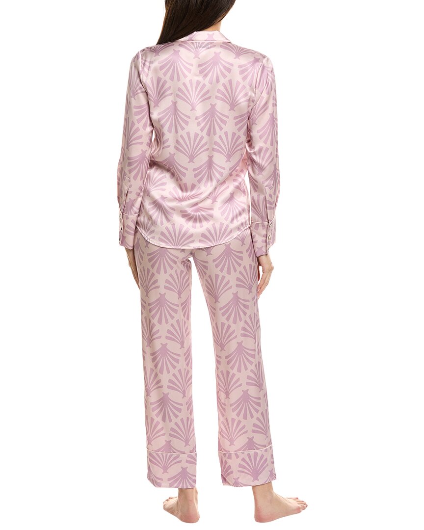 Petite Plume Petite Plume 2Pc Classic Silk Pajama Set