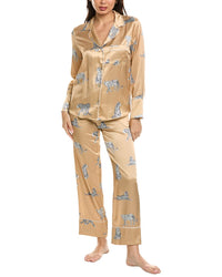Petite Plume Petite Plume 2Pc Mulberry Silk Panthere Pajama Set