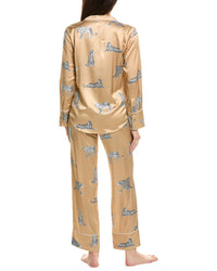 Petite Plume Petite Plume 2Pc Mulberry Silk Panthere Pajama Set