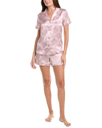 Petite Plume Petite Plume 2Pc Silk Pajama Short Set