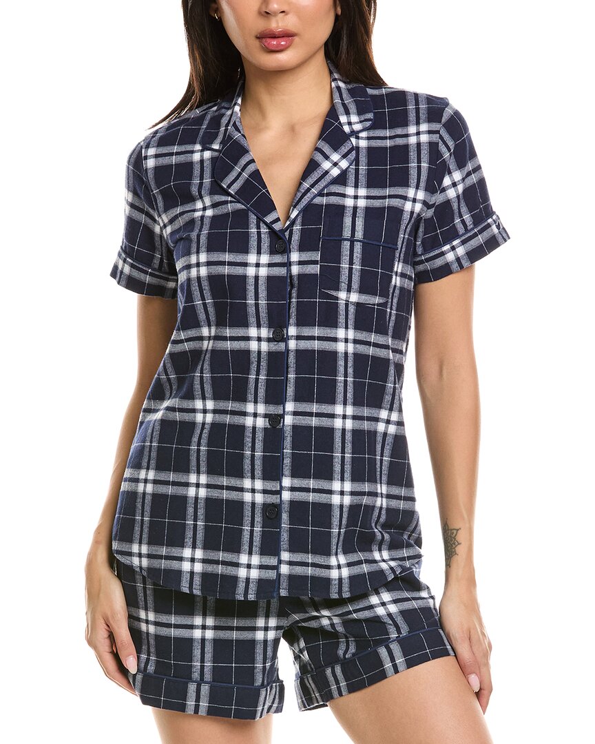 Petite Plume Petite Plume 2Pc Brushed Twill Short Sleeve Short Set