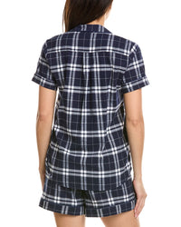 Petite Plume Petite Plume 2Pc Brushed Twill Short Sleeve Short Set