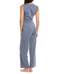 MARION Marion 2Pc Air Scuba Crop Tank & Cargo Pant Lounge Set