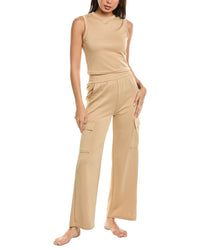 MARION Marion 2Pc Air Scuba Crop Tank & Cargo Pant Lounge Set
