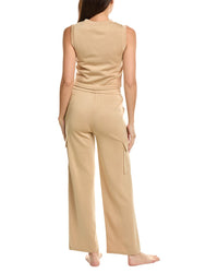 MARION Marion 2Pc Air Scuba Crop Tank & Cargo Pant Lounge Set