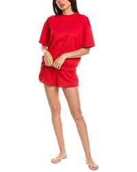 MARION Marion 2Pc Banded T-Shirt & Short Set