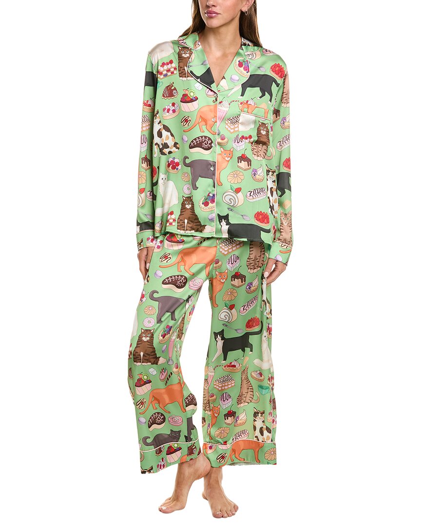 Karen Mabon Karen Mabon 2Pc Long Sleeve Pajama Set