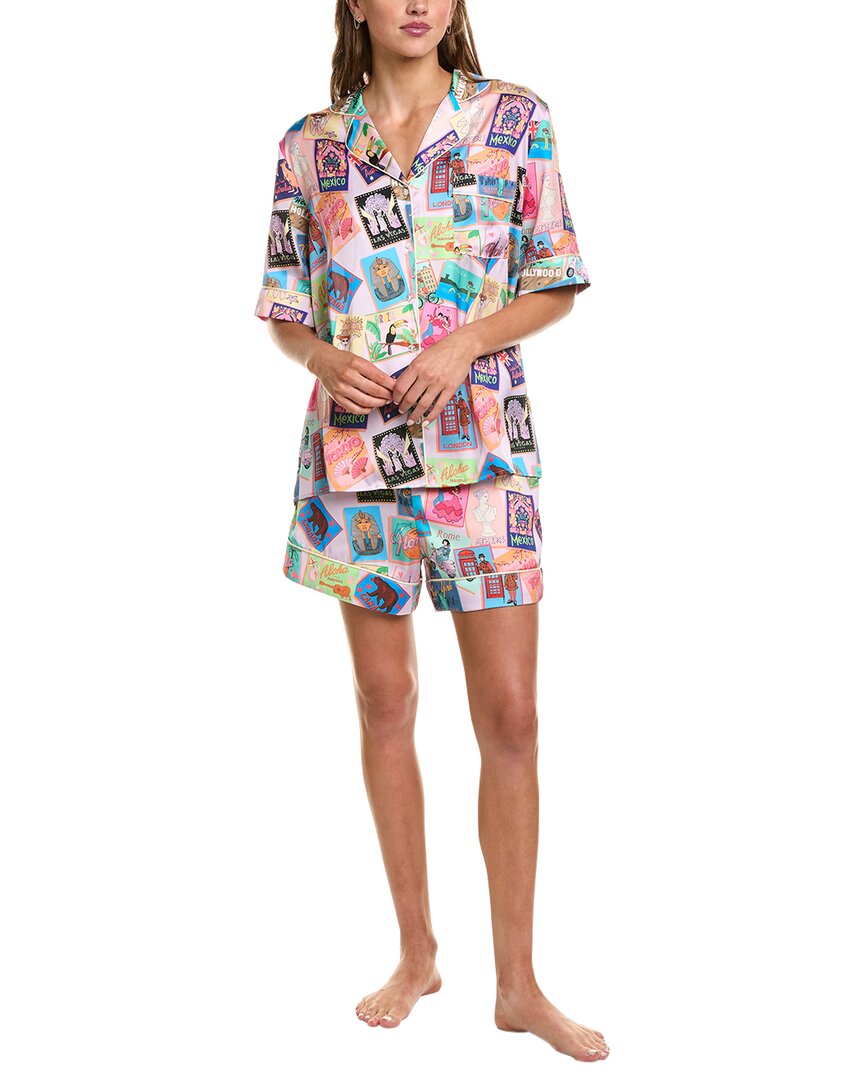 Karen Mabon Karen Mabon 2Pc Short Sleeve Pajama Set