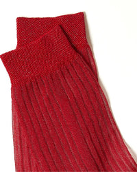 Stems Striped Metallic Crew Socks