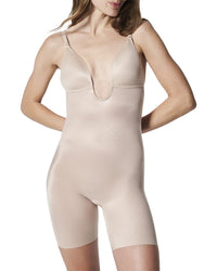 SPANX® Spanx® Plunge Low Back Mid Thigh Bodysuit