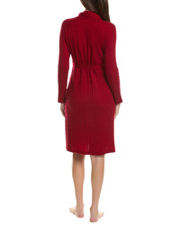 Sofia Cashmere Sofiacashmere Cable Midi Wool & Cashmere-Blend Robe