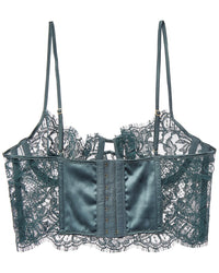 KIKI DE MONTPARNASSE Kiki De Montparnasse Camille Silk-Trim Longline Bra