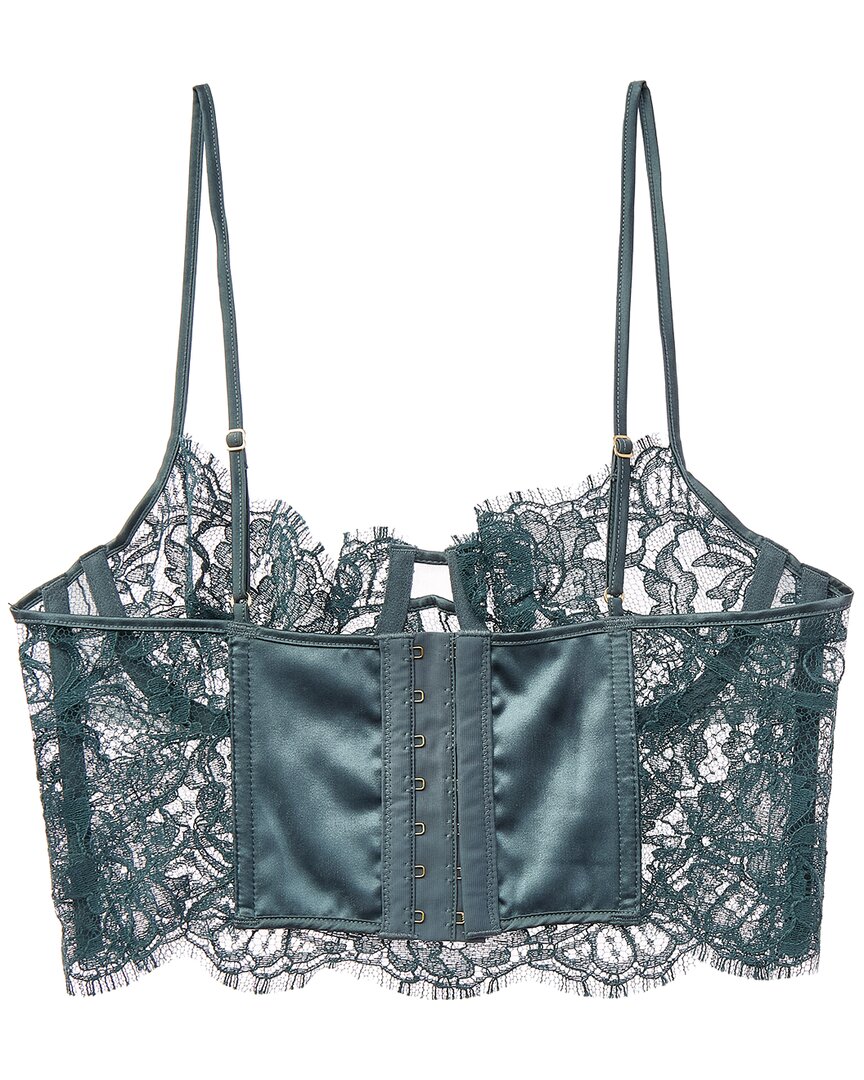 KIKI DE MONTPARNASSE Kiki De Montparnasse Camille Silk-Trim Longline Bra