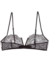 KIKI DE MONTPARNASSE Kiki De Montparnasse La Follie Lace Galloon Silk-Trim Bandeau Bra