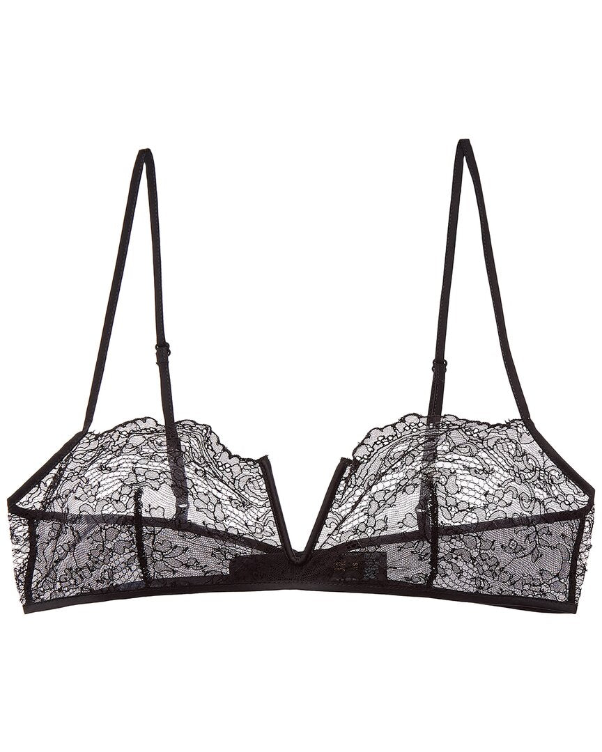 KIKI DE MONTPARNASSE Kiki De Montparnasse La Follie Lace Galloon Silk-Trim Bandeau Bra