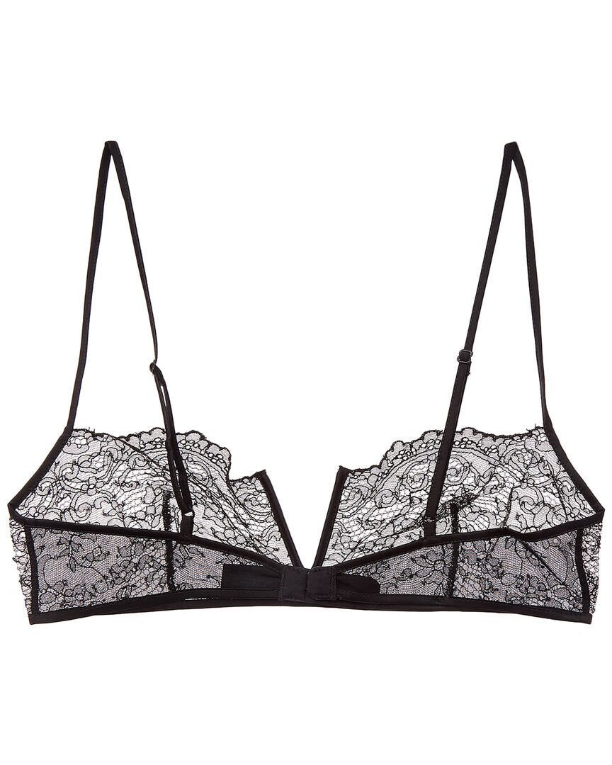 KIKI DE MONTPARNASSE Kiki De Montparnasse La Follie Lace Galloon Silk-Trim Bandeau Bra