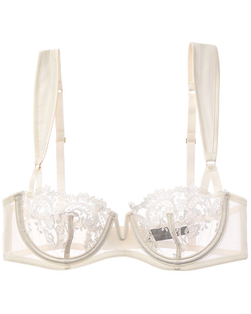 KIKI DE MONTPARNASSE Kiki De Montparnasse Juliette Silk-Trim Balconette Bra
