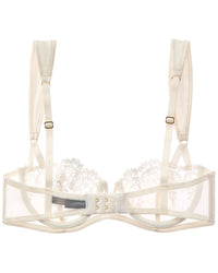 KIKI DE MONTPARNASSE Kiki De Montparnasse Juliette Silk-Trim Balconette Bra