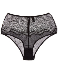 KIKI DE MONTPARNASSE Kiki De Montparnasse La Follie Lace Galloon High-Waist Silk-Trim Panty